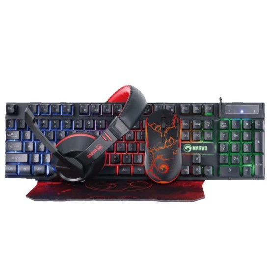 MARVO CM409 GAMING SET ΠΛΗΚΤΡΟΛΟΓΙΟ + ΠΟΝΤΙΚΙ + MOUSEPAD + ΑΚΟΥΣΤΙΚΑ