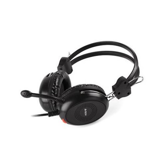 ΑΚΟΥΣΤΙΚΑ HEADSET A4Tech HU-30 ΕΝΣΥΡΜΑΤΑ ΜΑΥΡΟ