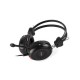 ΑΚΟΥΣΤΙΚΑ HEADSET A4Tech HU-30 ΕΝΣΥΡΜΑΤΑ ΜΑΥΡΟ