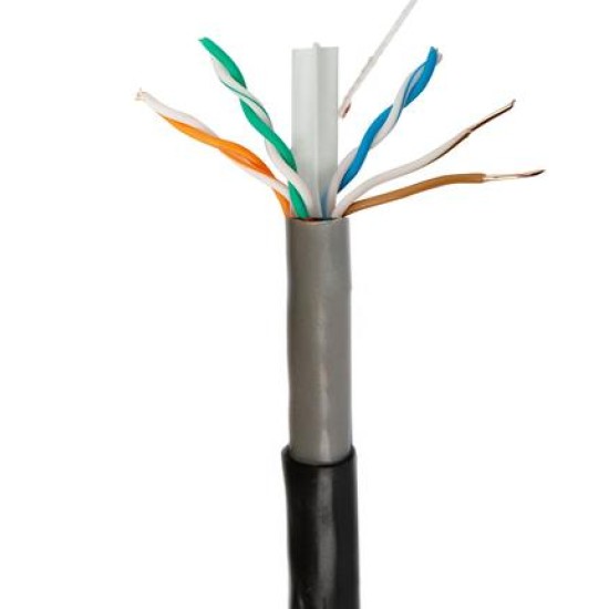 NG ΚΑΛΩΔΙΟ ΔΙΚΤΥΟΥ UTP ΜΑΥΡΟ CAT6 CCA 305m ΕΞΩΤΕΡΙΚΗΣ ΧΡΗΣΗΣ.