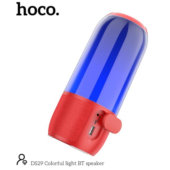 HOCO DS29 ΗΧΕΙΟ BLUETOOTH ΜΕ ΧΡΩΜΑΤΙΣΤΑ LED