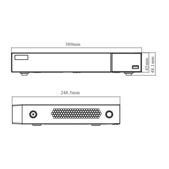 TVT 3104 H.265 4CH ΚΑΤΑΓΡΑΦΙΚΟ NVR 1 HDD SLOT