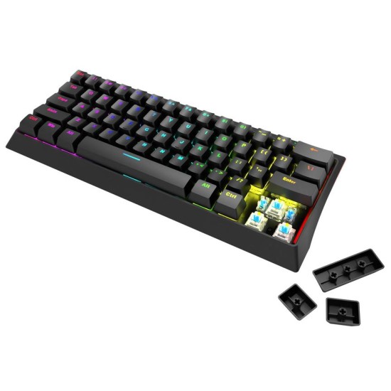 MARVO KG962 GAMING RGB ΜΗΧΑΝΙΚΟ ΠΛΗΚΤΡΟΛΟΓΙΟ ΜΑΥΡΟ