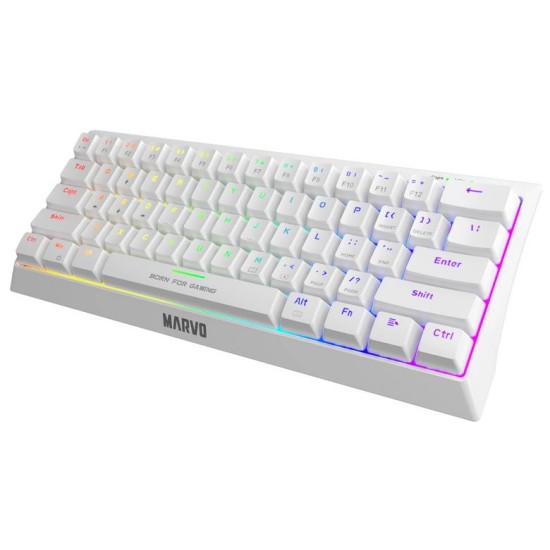 MARVO KG962 GAMING RGB ΜΗΧΑΝΙΚΟ ΠΛΗΚΤΡΟΛΟΓΙΟ ΛΕΥΚΟ