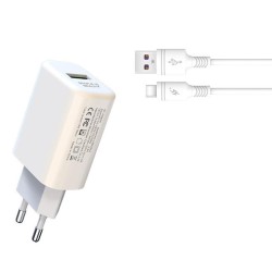 XO L85D  ΦΟΡΤΙΣΤΗΣ QC3.0 18W 1 ΘΥΡΑ ΜΕ ΚΑΛΩΔΙΟ TYPE-C
