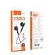 HOCO M93 WIRE CONTROL EARPHONES ΜΑΥΡΟ