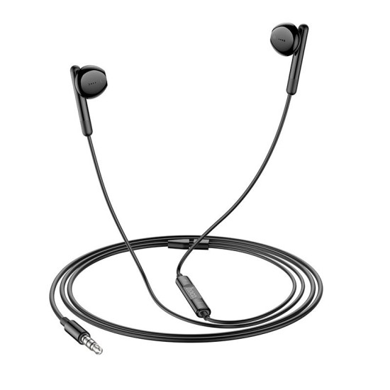 HOCO M93 WIRE CONTROL EARPHONES ΜΑΥΡΟ