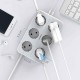 TESSAN TS303 ΠΟΛΥΜΠΡΙΖΟ 6 ΘΕΣΕΩΝ 3 USB ΓΚΡΙ/ΛΕΥΚΟ