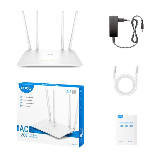 CUDY WR1200 AC1200 WI-FI ROUTER DUAL BAND MIMO