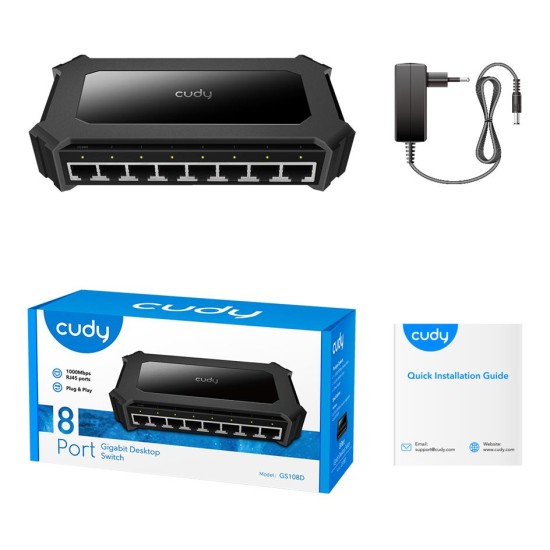 CUDY GS108D 8-PORT GIGABIT DESKTOP SWITCH