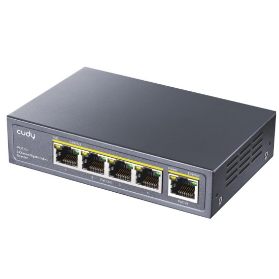 CUDY POE40 4 CHANNEL GIGABIT POE ++ EXTENDER