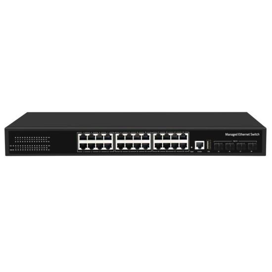 CUDY GS5024S4 24-PORT LAYER 3 MANAGED GIGABIT SWITCH WITH 4 10G SFP SLOTS