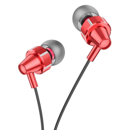 HOCO M90 ΑΚΟΥΣΤΙΚΑ DELIGHT WIRE-CONTROLLED AURORA RED 3.5MM