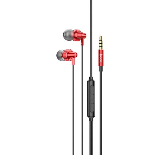 HOCO M90 ΑΚΟΥΣΤΙΚΑ DELIGHT WIRE-CONTROLLED AURORA RED 3.5MM