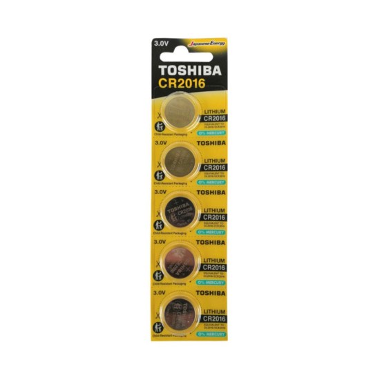 ΜΠΑΤΑΡΙΕΣ TOSHIBA ΑΛΚΑΛΙΚΕΣ CR 2016