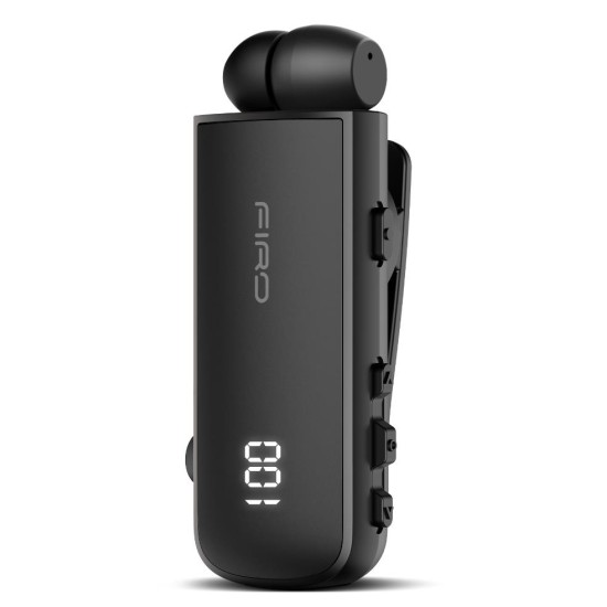 FIRO H16J BUSINESS BLUETOOTH RETRACTABLE EARPHONE ΜΕ ΟΘΟΝΗ ΜΑΥΡΟ