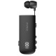 FIRO H16J BUSINESS BLUETOOTH RETRACTABLE EARPHONE ΜΕ ΟΘΟΝΗ ΜΑΥΡΟ