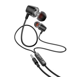 HOCO M107 DISCOVERER ΑΚΟΥΣΤΙΚΑ HANDSFREE ΜΑΥΡΟ