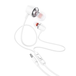 HOCO M107 DISCOVERER ΑΚΟΥΣΤΙΚΑ HANDSFREE ΛΕΥΚΟ