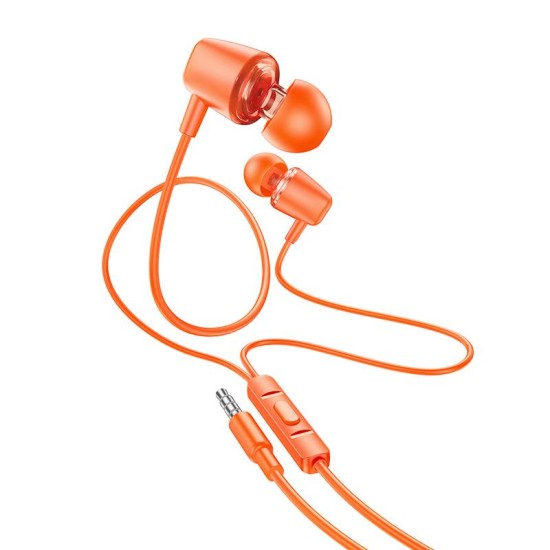 HOCO M107 DISCOVERER ΑΚΟΥΣΤΙΚΑ HANDSFREE ΠΟΡΤΟΚΑΛΙ