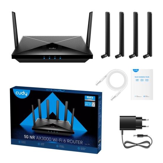 CUDY P5 AX300 WI-FI 5G LTE ROUTER VPN MESH