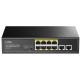 CUDY GS1010P 8 PORT + 2 UPLINK GIGABIT POE+ SWITCH 120W