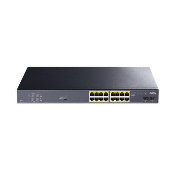 CUDY GS1020PS2 16 PORT + 2 GIGABIT SFP POE+ SWITCH 200W