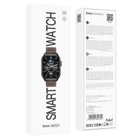 HOCO Y17 SMART SPORTS WATCH(CALL VERSION) ΜΑΥΡΟ