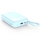 XO PR234 POWERBANK 22.5W+PD20W ME ΟΘΟΝΗ ΚΑΙ ΚΑΛΩΔΙΟ LIGHTNING + TYPE-C 20000MAH ΓΑΛΑΖΙΟ