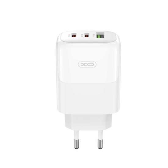 XO L139 ΦΟΡΤΙΣΤΗΣ 65W GAN NITRIDE 1 ΘΥΡΑ USB + 2 ΘΥΡΕΣ PD ΛΕΥΚΟΣ