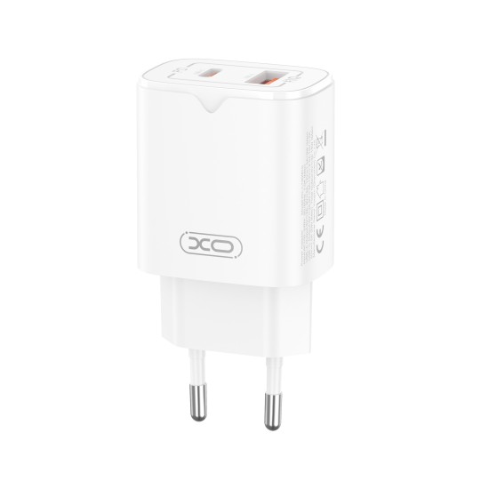 XO L130 ΦΟΡΤΙΣΤΗΣ PD30W/QC18W 1 ΘΥΡΑ USB + 1 ΘΥΡΑ PD ΛΕΥΚΟΣ