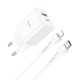 HOCO N28 FOUNDER ΦΟΡΤΙΣΤΗΣ PD20W+QC3.0 ΜΕ ΚΑΛΩΔΙΟ PD ΣΕ LIGHTNING 2 ΘΥΡΕΣ