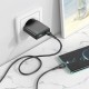 HOCO N38 DELGADO ΦΟΡΤΙΣΤΗΣ PD20W ΜΕ ΚΑΛΩΔΙΟ PD ΣΕ TYPE-C 2 ΘΥΡΕΣ ΜΑΥΡΟΣ