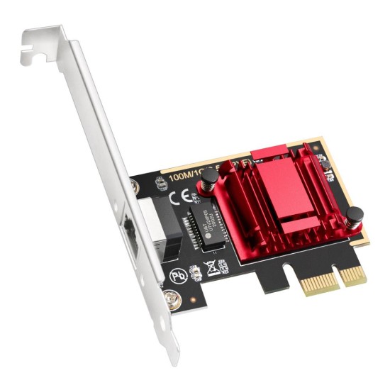 CUDY 2.5Gbps PCI EXPRESS ΚΑΡΤΑ ΔΙΚΤΥΟΥ 2.5G/1000M/100M/10M