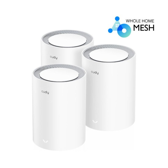 CUDY M1800 AX1800 Wi-Fi 6 MESH 3 PACK DUAL BAND MU-MIMO