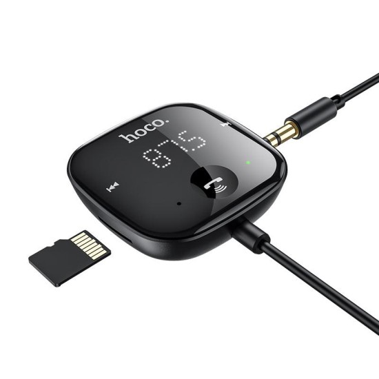 HOCO E65 UNITY FM TRANSMITTER ΜΕ BLUETOOTH  ΜΑΥΡΟ