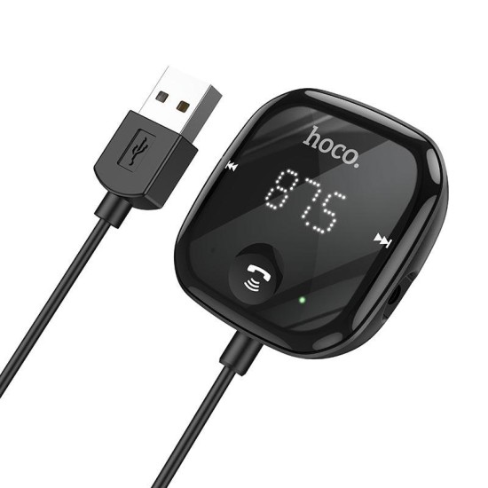 HOCO E65 UNITY FM TRANSMITTER ΜΕ BLUETOOTH  ΜΑΥΡΟ