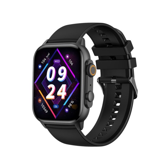 XO J9 AMOLED SCREEN CHU BIRD MAGNETIC ABSORPTION SQUARE SMART WATCH CALL VERSION ΜΑΥΡΟ