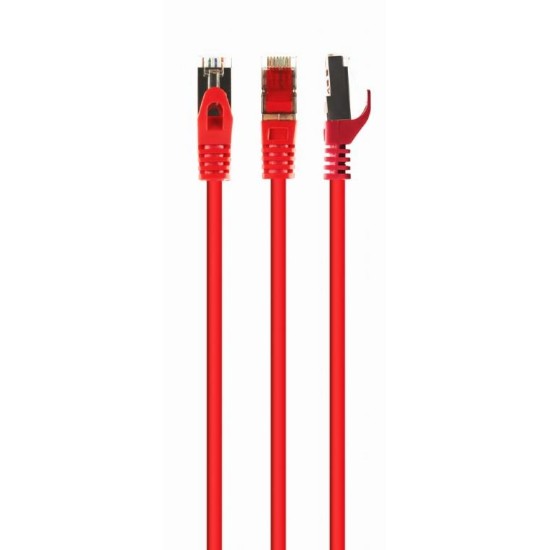 CABLEXPERT ΚΑΛΩΔΙΟ S/FTP CAT6A 0.5m LSZH ΚΟΚΚΙΝΟ