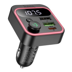 HOCO E85 TIGER BLUETOOTH CARKIT ΜΕ FM TRANSMITTER ΜΑΥΡΟ