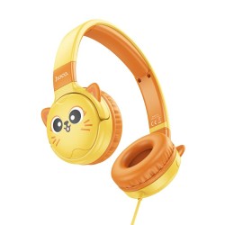 HOCO W61 VOICE WIRED HEADPHONES SUN YELLOW