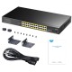 CUDY GS1028PS2 24-PORT GIGABIT POE+ SWITCH WITH 2 SFP PORT 300W