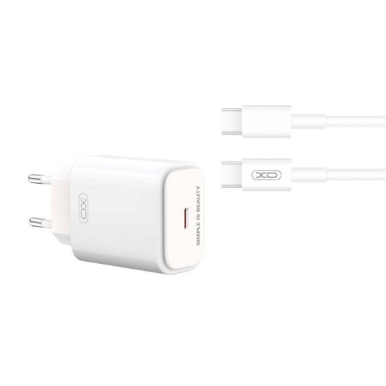 XO L90B ΦΟΡΤΙΣΤΗΣ 20W PD 1 ΘΥΡΑ ΜΕ ΚΑΛΩΔΙΟ TYPE C