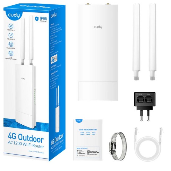 CUDY LT700-OUT ΕΞΩΤΕΡΙΚΟ 4G LTE AC1200 WiFi ROUTER DUAL BAND