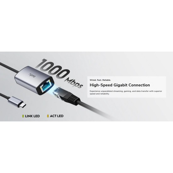 CUDY USB-C TO ETHERNET ADAPTER