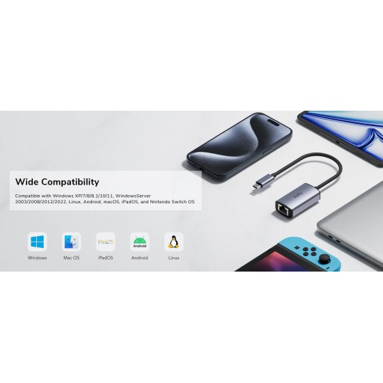 CUDY USB-C TO ETHERNET ADAPTER