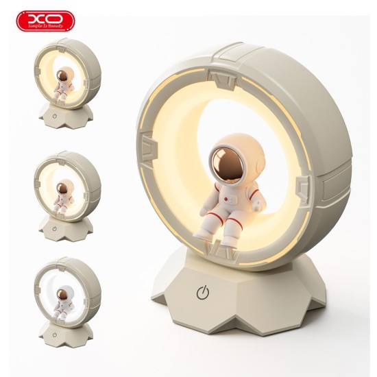 XO OZ12 ΦΩΤΙΣΤΙΚΟ ΝΥΧΤΑΣ STARGATE ΑΣΤΡΟΝΑΥΤΗΣ 3 ΑΠΟΧΡΩΣΕΙΣ ΛΕΥΚΟΥ 1200MAH