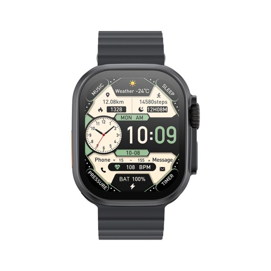 XO M11ULTRA SMART WATCH ΑΣΥΡΜΑΤΗ ΦΟΡΤΙΣΗ ΚΛΗΣΗ ΜΑΥΡΟ