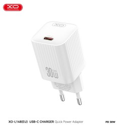 XO L148 ΦΟΡΤΙΣΤΗΣ PD30W 1 ΘΥΡΑ TYPE-C ΛΕΥΚΟΣ
