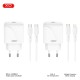 XO L141 ΦΟΡΤΙΣΤΗΣ 20W 1 ΘΥΡΑ TYPE-C ΜΕ ΚΑΛΩΔΙΟ PD ΣΕ LIGHTNING ΛΕΥΚΟΣ